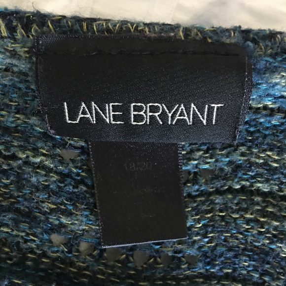 Lane Bryant 18/20 Lightweight Green/Blue Sweater - Picture 3 of 4